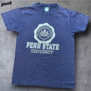 Vtg Penn State Single Stitch L Nittany Lions T Shirt Ched